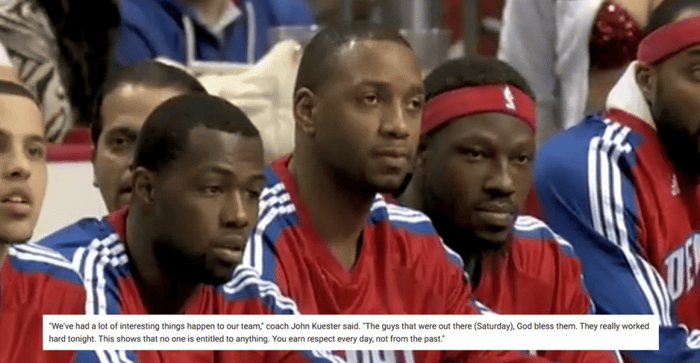 年轻球员反水致老将零出场，麦迪回忆活塞更衣