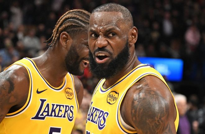 湖人双核伤退 詹姆斯与艾顿成最后希望